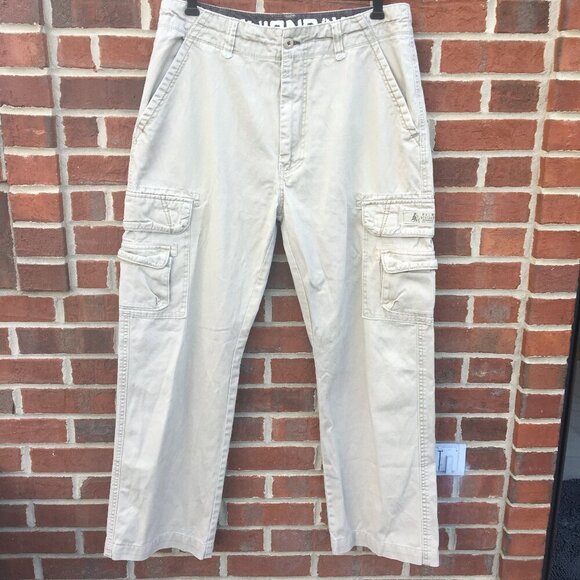 Unionbay Palm Vintage Cargo Pants Mens Size 34 Khaki Brown Y2K Gorpcore Casual